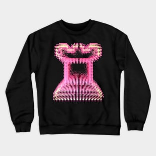 Pointillist Rook: Girl-Friendly Chess Art Crewneck Sweatshirt